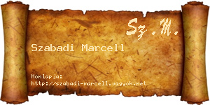 Szabadi Marcell névjegykártya