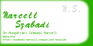 marcell szabadi business card